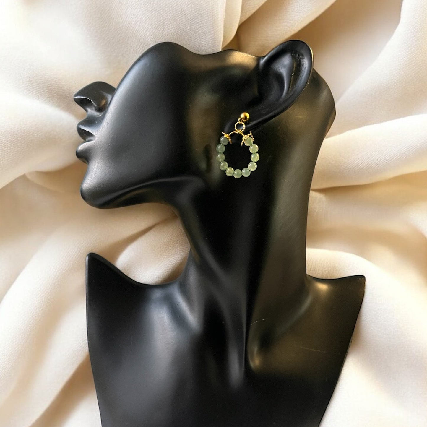 Boucles d’oreilles Aventurine Verte – Douceur & Prospérité (16)