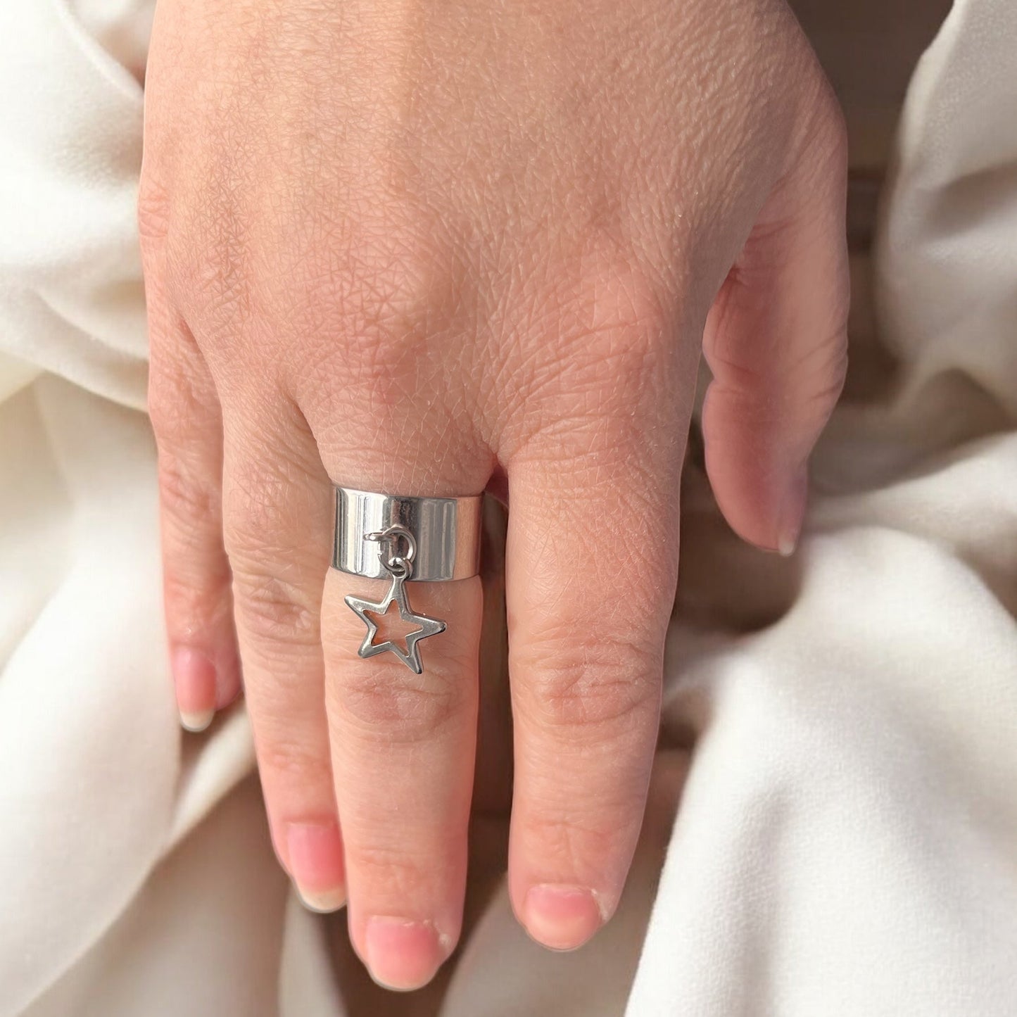 Bague Ajustable Étoile
