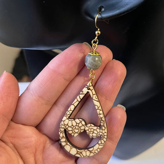 Boucles en Bois & Labradorite (11)