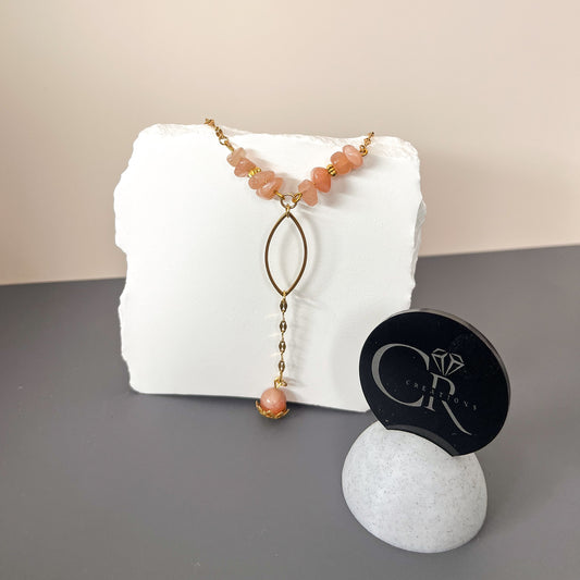 Collier en pierre de soleil – Harmonie d’énergie   (offre duo -10%)