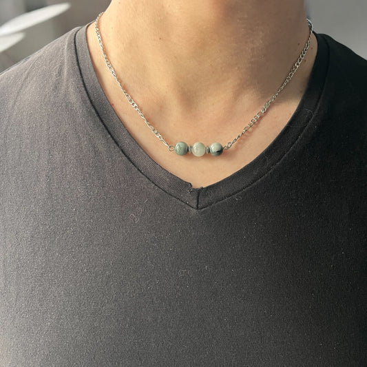 Collier  des 3 labradorites