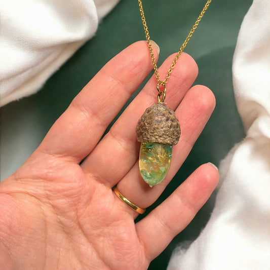 Collier Femme gland de chêne (5)