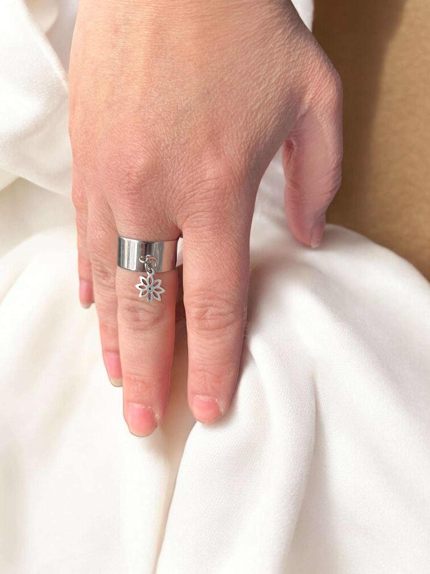Bague Ajustable Fleur