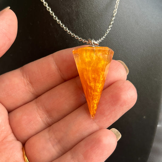 🔮 Pendule Terre d'Or – Chaleur mystique &amp; éclats solaires