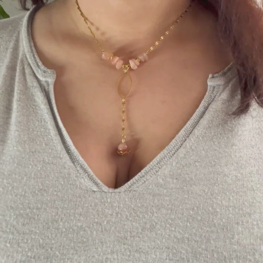 Collier en pierre de soleil – Harmonie d’énergie   (offre duo -10%)