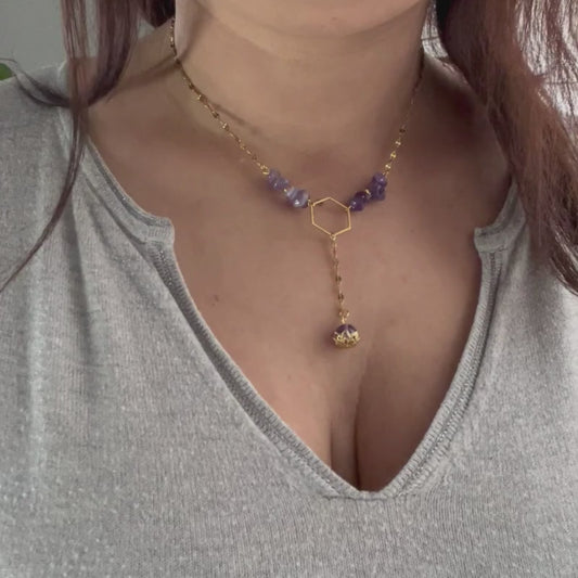 Collier en améthyste – Harmonie intérieure   (offre duo -10%)