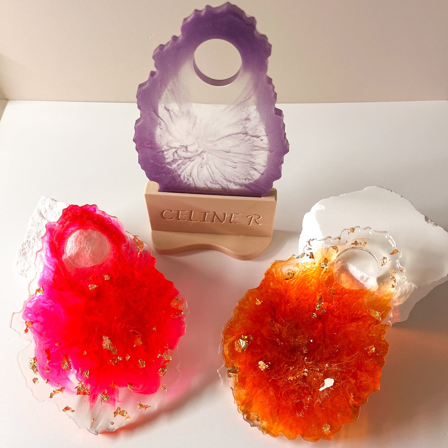 Palette en résine pour fond de teint – mélange et application